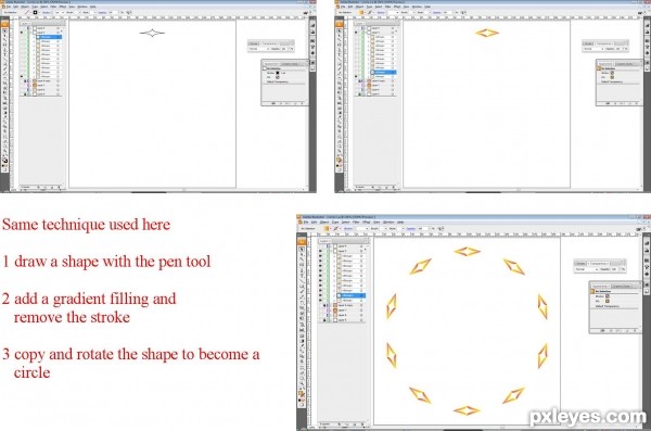 Creation of Flower Power Mandala: Step 2