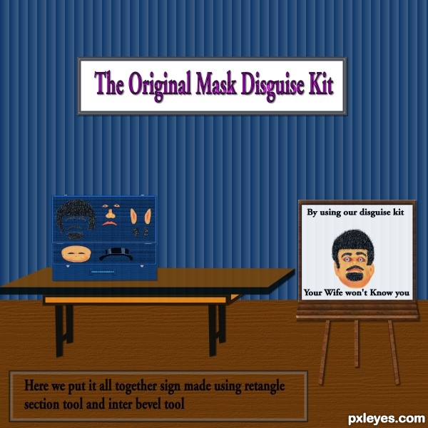 Creation of The Original Mask Disguise Kit: Step 9