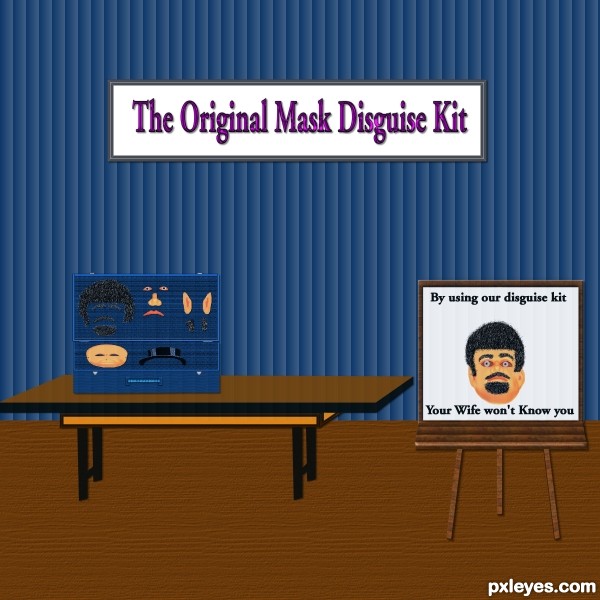 Creation of The Original Mask Disguise Kit: Step 10