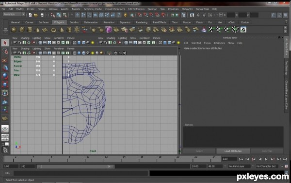 Creation of Samurai Mask: Step 4