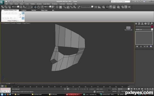 Creation of gladiator mask: Step 3