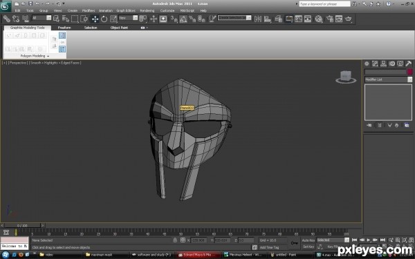 Creation of gladiator mask: Step 6