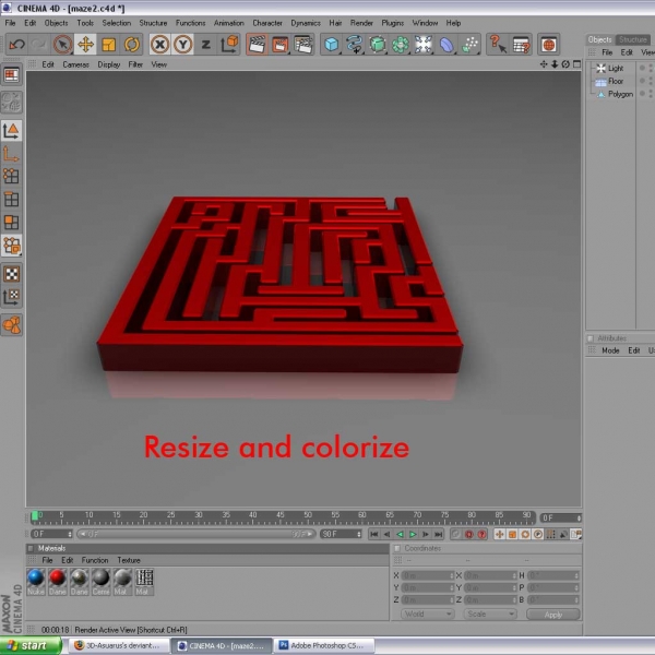 Creation of Mazes Bonsai: Step 3