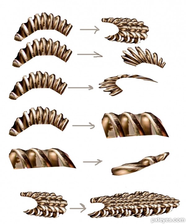 Creation of scorpion monster...: Step 1