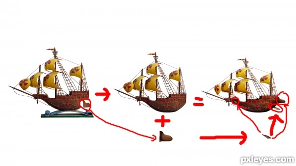 Creation of Sailing in the clouds...: Step 1