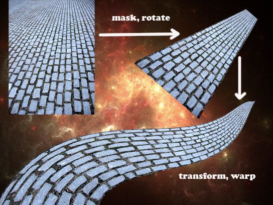 Creation of Path in the Sky: Step 2