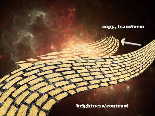 Creation of Path in the Sky: Step 3