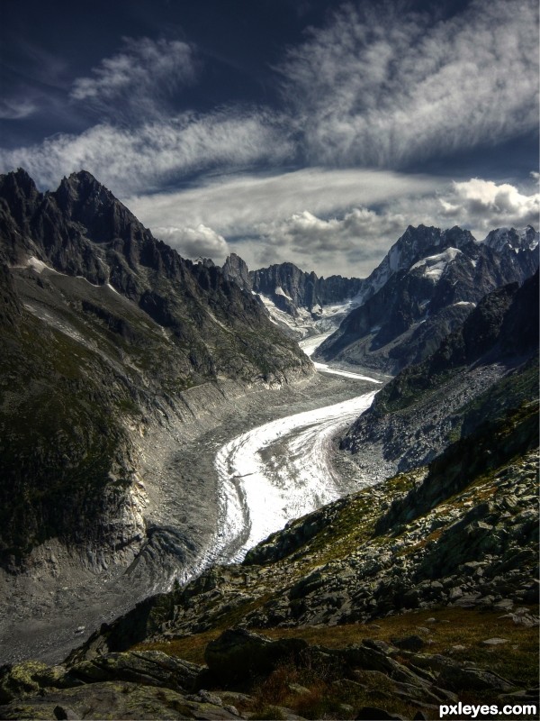 Creation of Mer de glace: Step 2