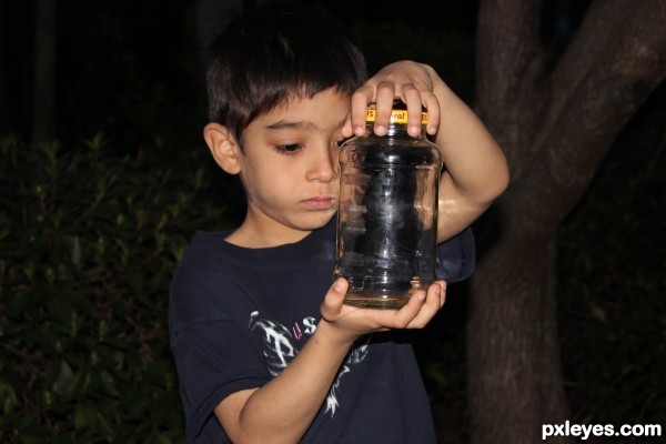 Creation of Lightning in a Jar: Step 2