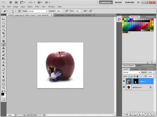 Creation of Mysterious Apple: Step 3