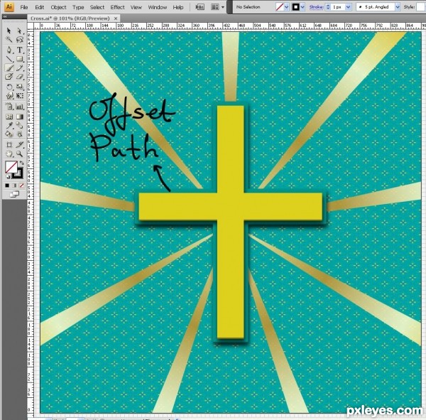 Creation of Cross: Step 5