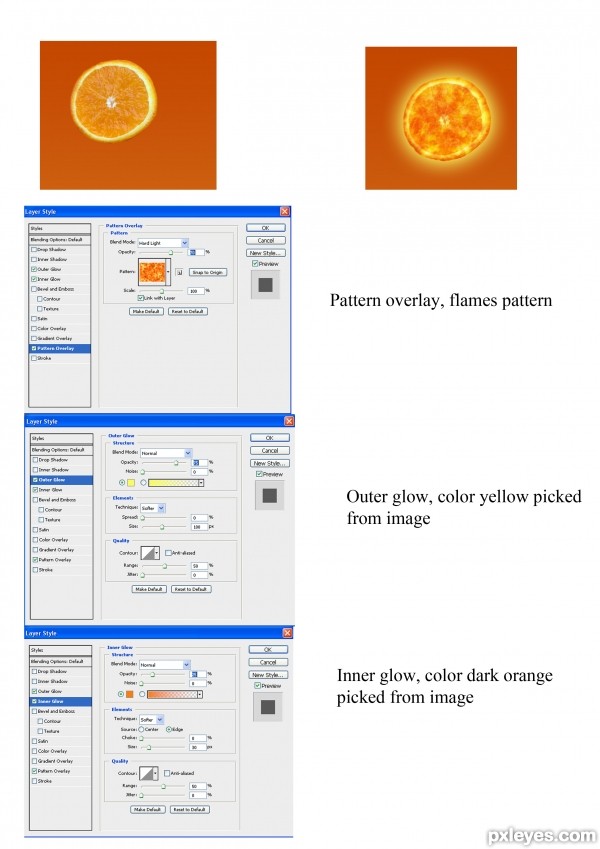 Creation of Orange invasion: Step 7