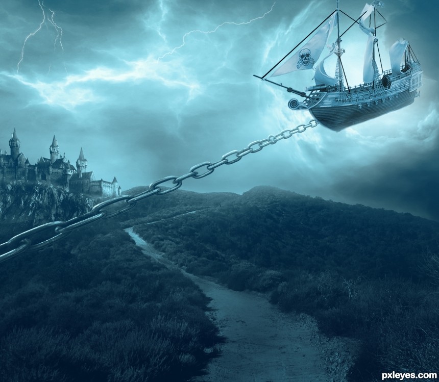 air ship photoshop picture)