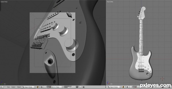 Creation of Stratocaster: Step 9