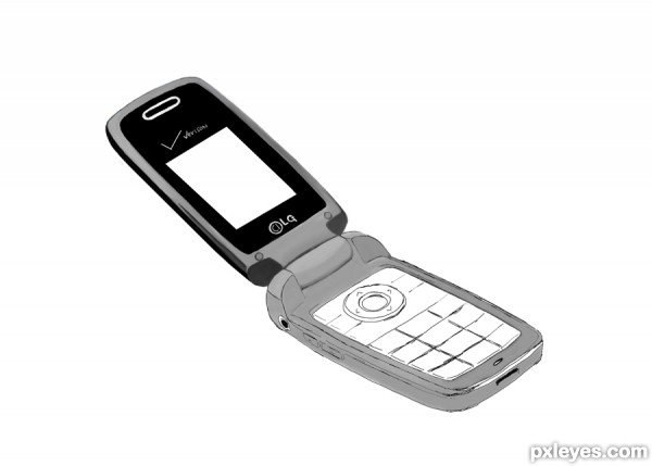 Creation of Old cell phone: Step 4