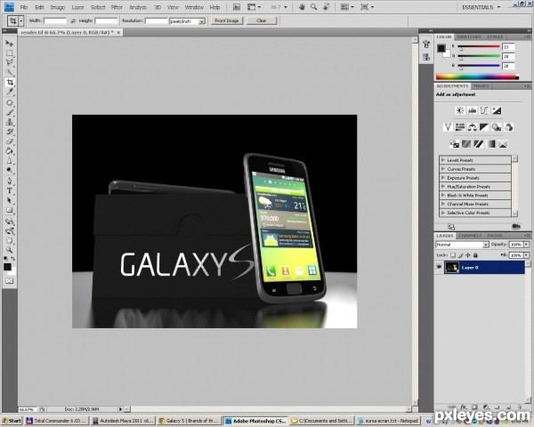 Creation of Galaxy S: Step 13