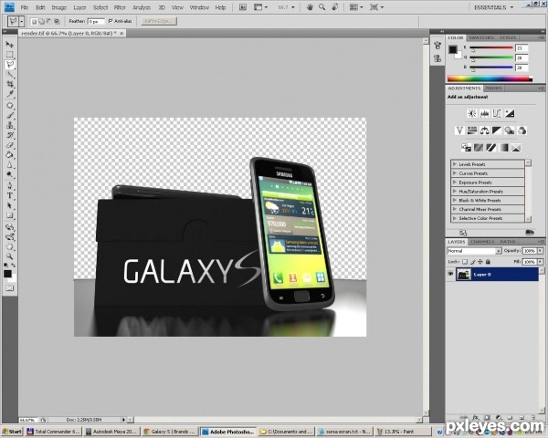 Creation of Galaxy S: Step 14