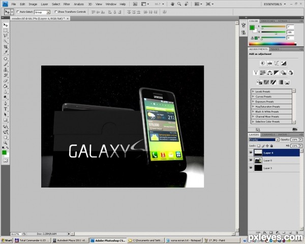 Creation of Galaxy S: Step 18