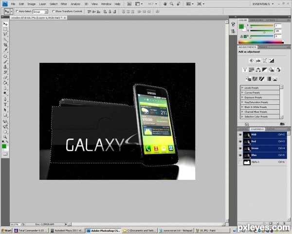 Creation of Galaxy S: Step 19