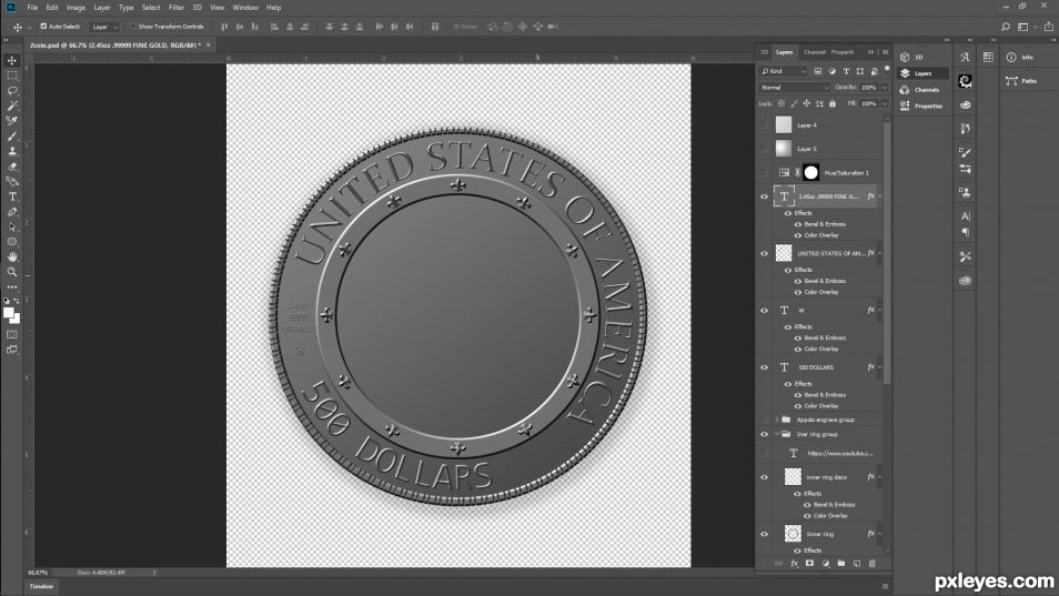 Creation of Apollo 13 Fifty Year Commemorative Coin : Step 3