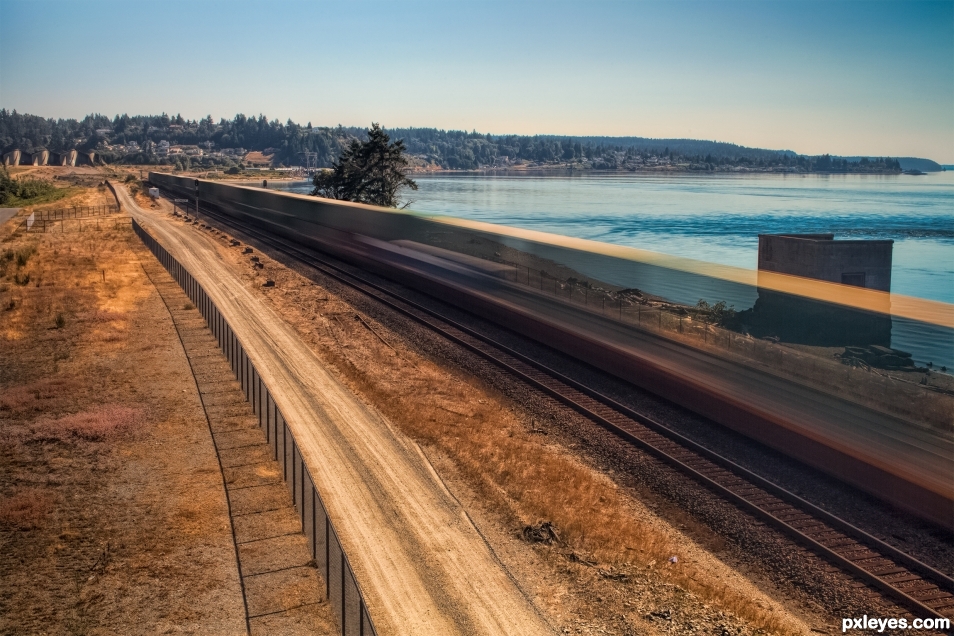 Fast Moving Train