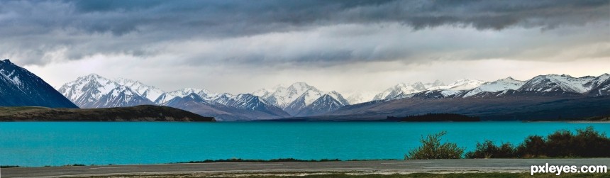 Lake Tekapo photoshop picture)