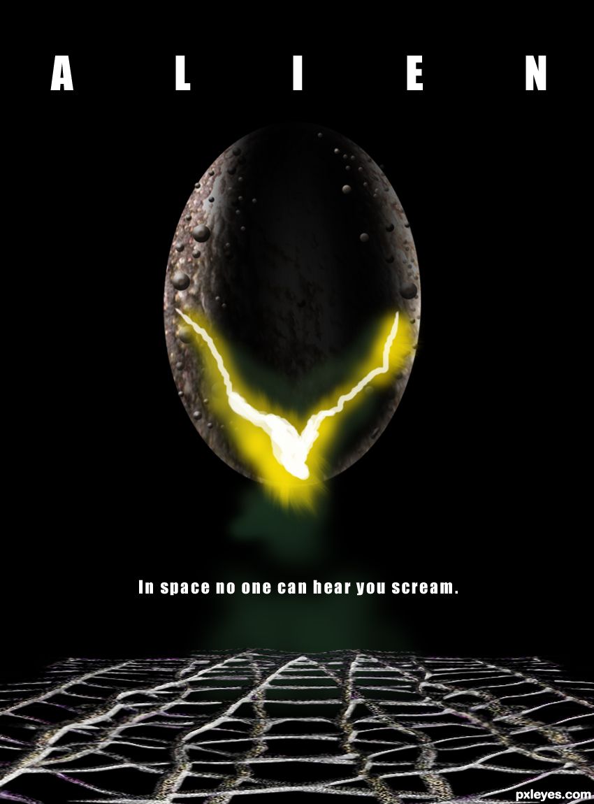 Alien 1979 picture, by George55 for: movie poster recreation photoshop