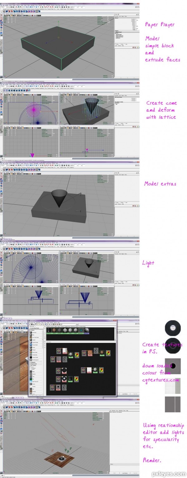 Creation of paper player: Step 1