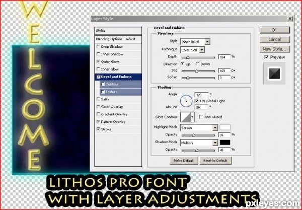 Creation of Lunar Neon: Step 7