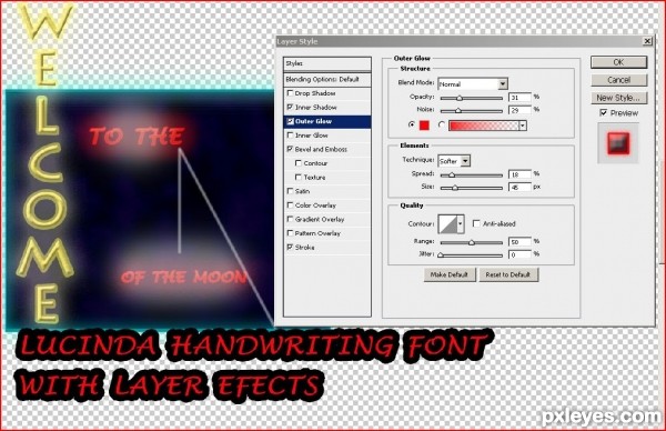 Creation of Lunar Neon: Step 11