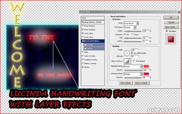 Creation of Lunar Neon: Step 12