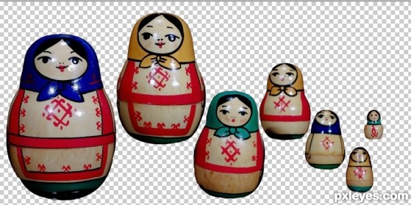 Creation of The Matryoshka Floatin Choir: Step 1