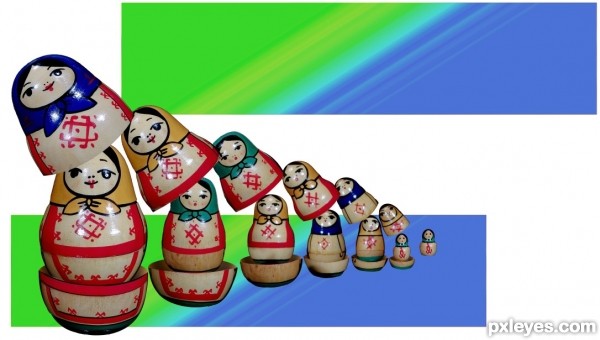 Creation of The Matryoshka Floatin Choir: Step 5