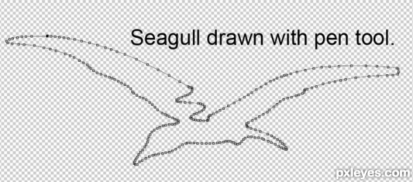 Creation of Ghost seagull: Step 13