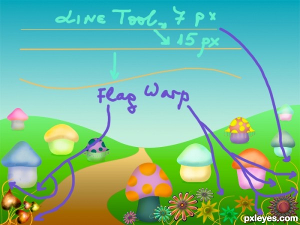 Creation of Landscape: Step 24