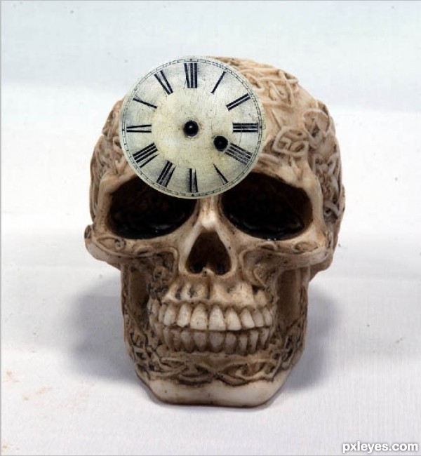 Creation of Skull clock: Step 1