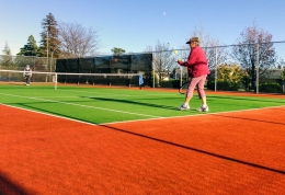 Morning tennis