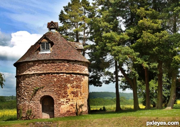 Storage hut in Kyre, England