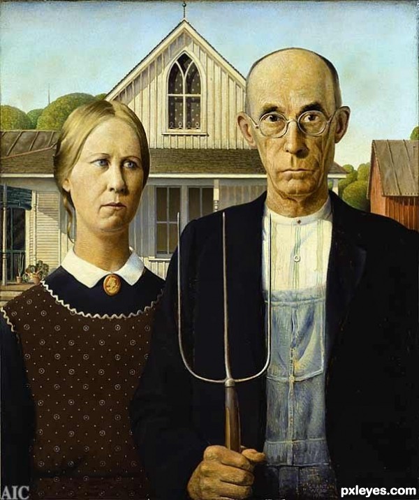 Creation of American Gothic 2012: Step 1