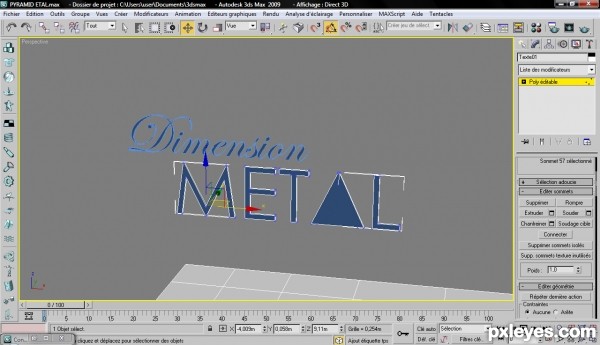 Creation of dimension METAL: Step 9