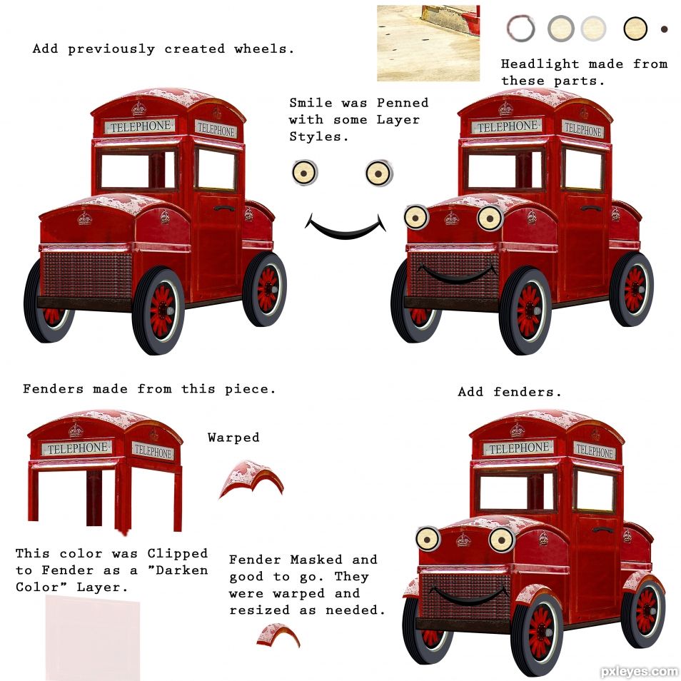 Creation of Clown in a Car: Step 7