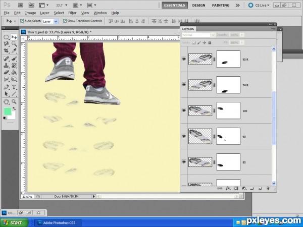 Creation of Footprints: Step 5