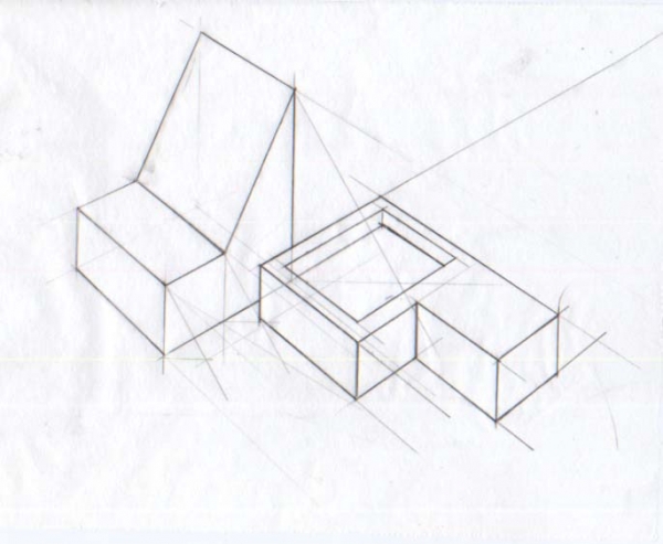 Creation of blocks in dots: Step 1