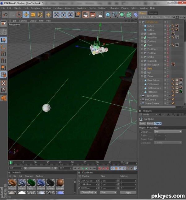 Creation of Pool Table: Step 7
