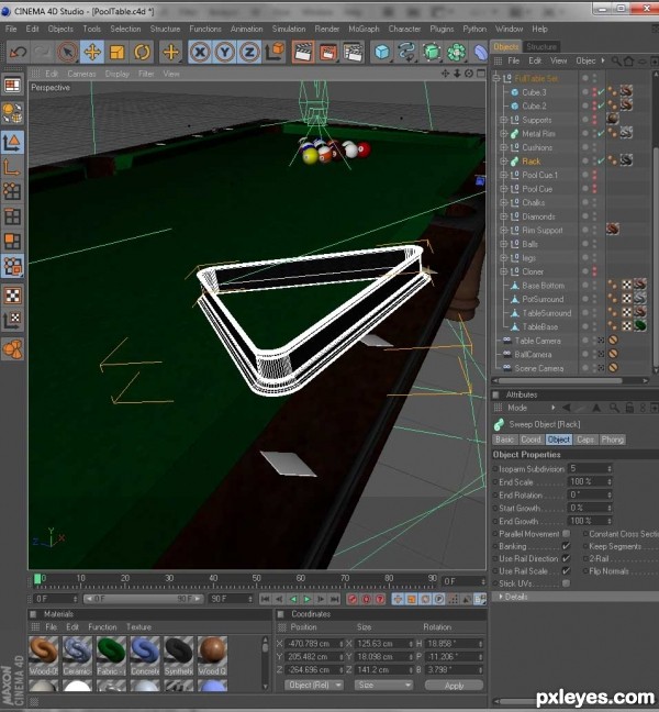 Creation of Pool Table: Step 9
