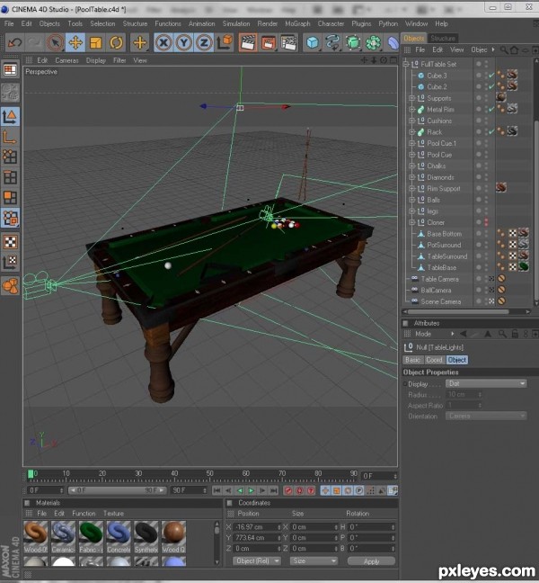 Creation of Pool Table: Step 12