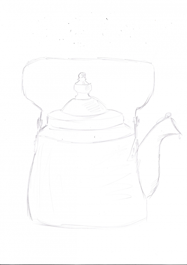 Creation of Old russian tea pot: Step 1