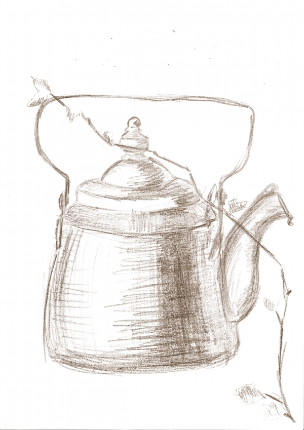 Creation of Old russian tea pot: Step 2