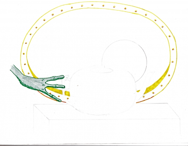 Creation of Alien Invaders tea pot: Step 3