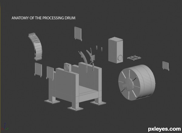 Creation of Industrial Processing Drum: Step 1